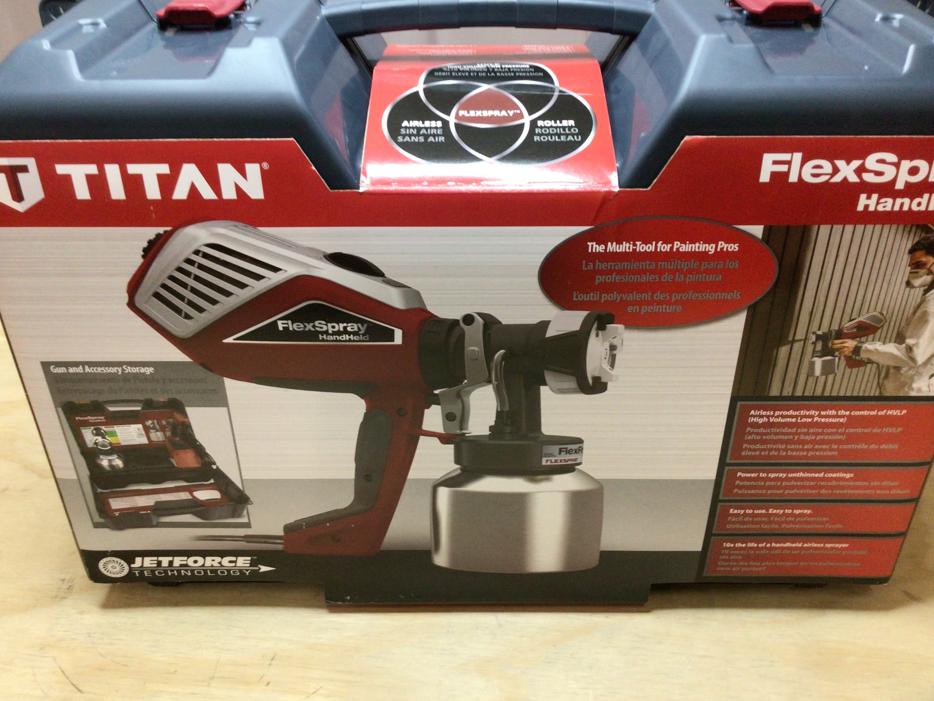 TITAN FlexSpray HVLP Electric Handheld Paint Sprayer (Model: 0524093) *OPEN BOX* (8106381738222)